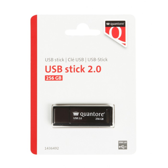 USB-stick Quantore 256GB 2.0 zwart