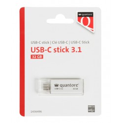 USB-stick Quantore USB-C 32GB 3.1 zilver