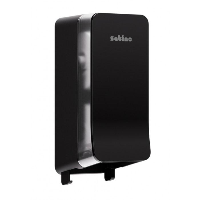 Toiletpapierdispenser Satino JT3 Hyginity systeemrol duo zwart 333423