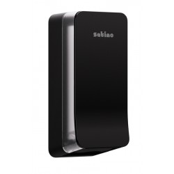 Toiletpapierdispenser Satino BT1 Hyginity gevouwen zwart 333425