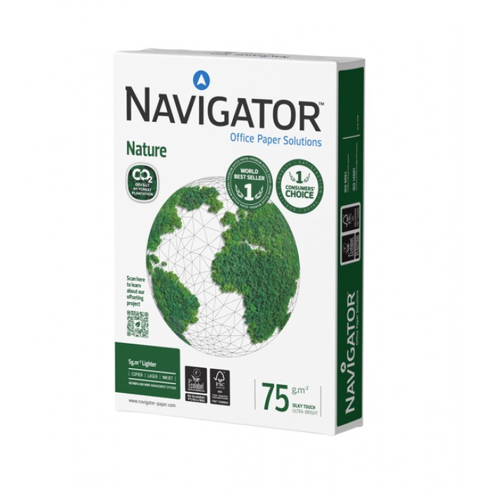 Kopieerpapier Navigator Nature A4 75gr wit 500 vel