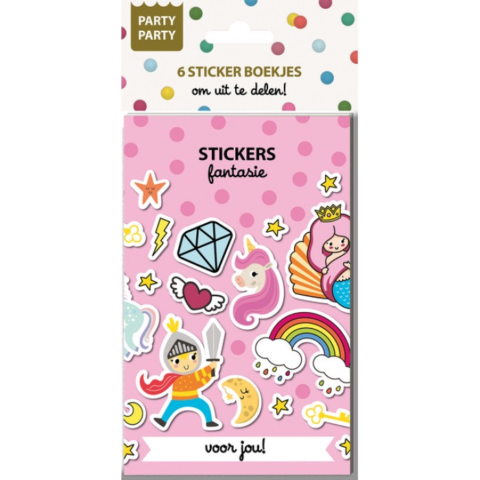 Party Party 6 Sticker boekjes - Fantasie Interstat