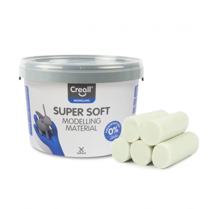 Klei Creall supersoft wit 1750gram