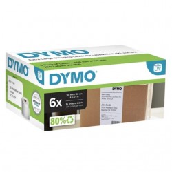 Etiket Dymo LabelWriter industrieel 104x159mm 6 rollen &aacute; 200 stuks wit