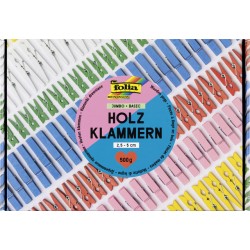Wasknijpers Folia jumbo 500gram assorti