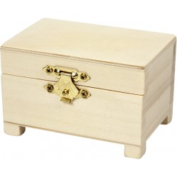 Schatkist Creativ Company 6x9x6cm hout