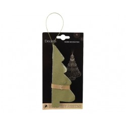 Kerstboom Decoris 3D papier groen 15cm