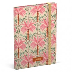 Agenda 2026 Lannoo 120x160 Exotic palms 7dagen/2pagina's roze