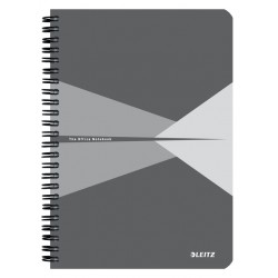 Notitieboek Leitz Office A5 lijn 180 pagina's 80gr grijs grijs