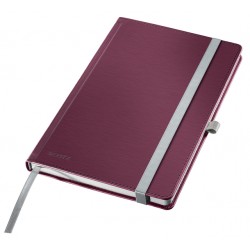 Notitieboek Leitz Style A5 lijn 160 pagina's 100gr rood