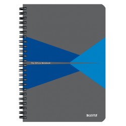 Notitieboek Leitz Office A5 lijn 180 pagina's 80gr grijs blauw