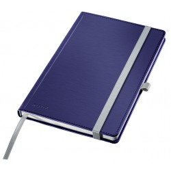 Notitieboek Leitz Style A5 lijn 160 pagina's 100gr blauw