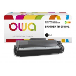 Toner OWA  alternatief tbv Brother TN-2510XL zwart