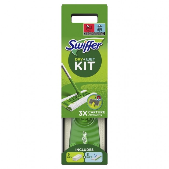 Vloerwissysteem Swiffer starterskit 8 dry en 3 wet