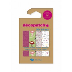 Hobbypapier Décopatch 30x40cm set à 4 vel thema Ode aan de vrouw