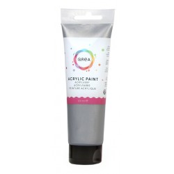 Acrylverf Qrea 120 ml zilver