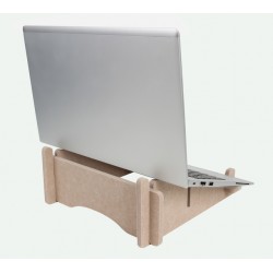Laptopstandaard Quantore gerecycled vilt zand