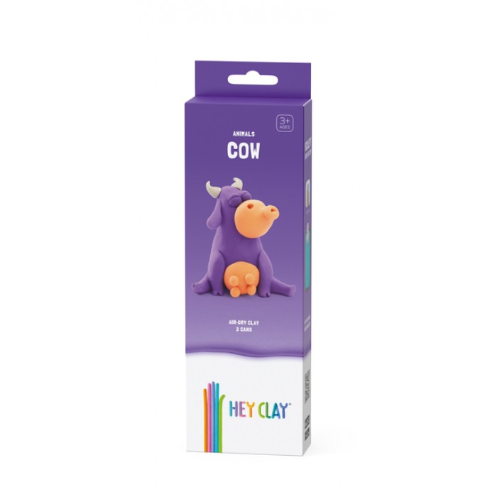 Klei Hey Clay koe set à 3 delen