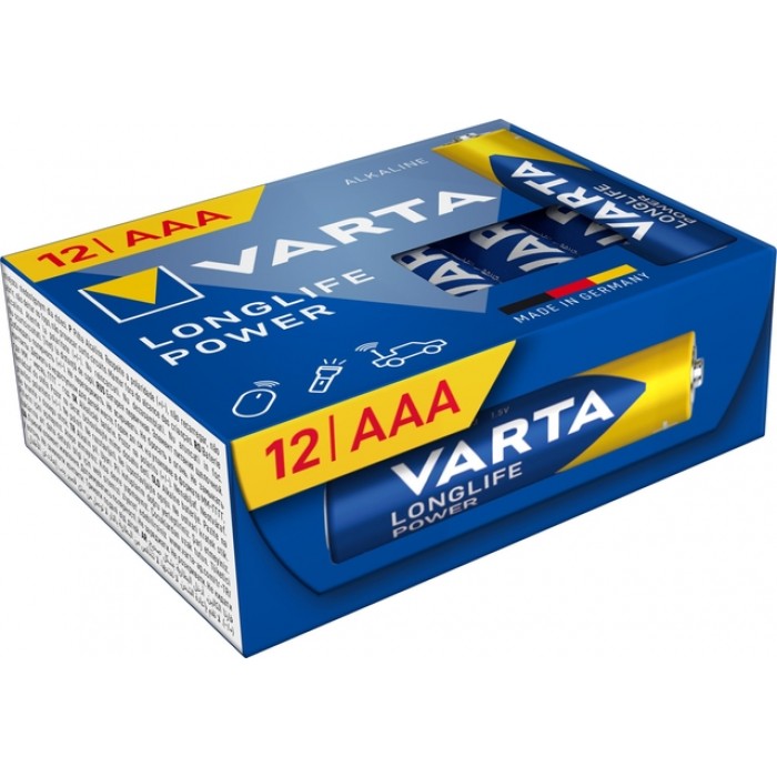 Batterij Varta Longlife Power 12x AAA