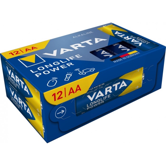 Batterij Varta Longlife Power 12x AA