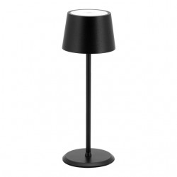 Tafellamp Securit MonteCarlo LED oplaadbaar dimbaar zwart
