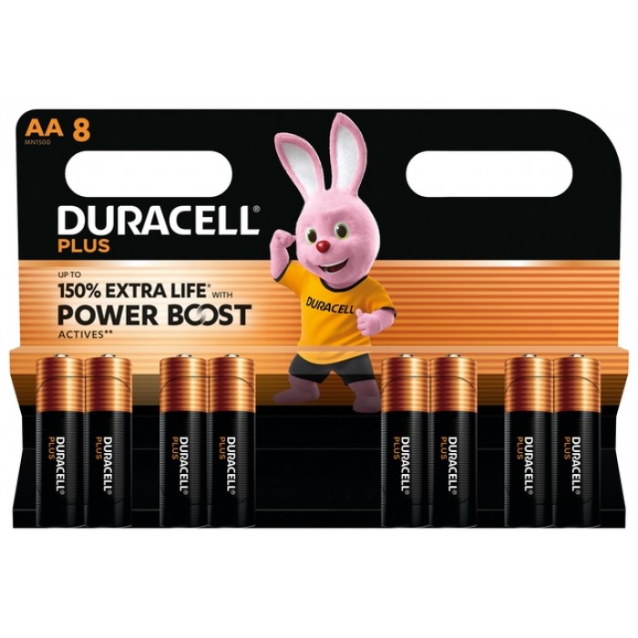 Batterij Duracell Plus Powerboost 8x AA