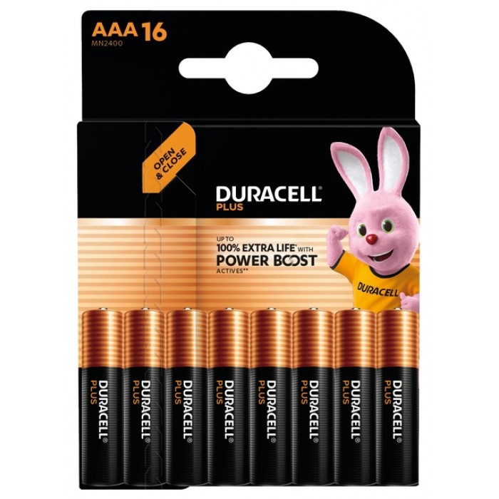 Batterij Duracell Plus Powerboost 16x AAA