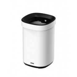 Afvalbak Desq open inworp 20 liter metaal wit