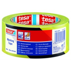 Markeringstape tesa® Professional 60760 PV1 50mmx33m geel-zwart