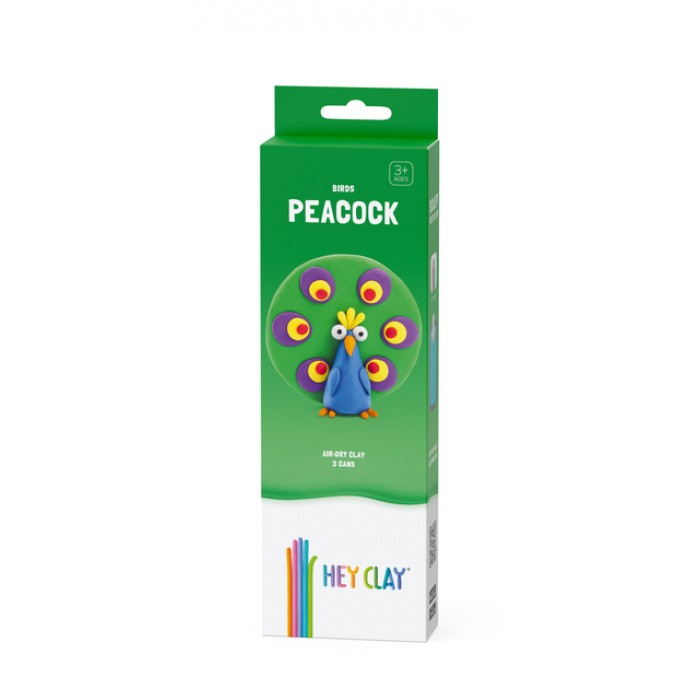 Klei Hey Clay Peacock 3 potjes