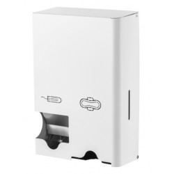 Dameshygiënedispenser MediQo-line klein RVS wit