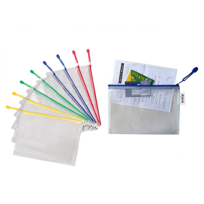 Opbergtas Djois met rits A4 assorti