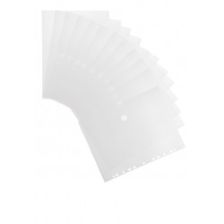 Enveloptas Djois Color Collection A4 horizontaal geperforeerd transp