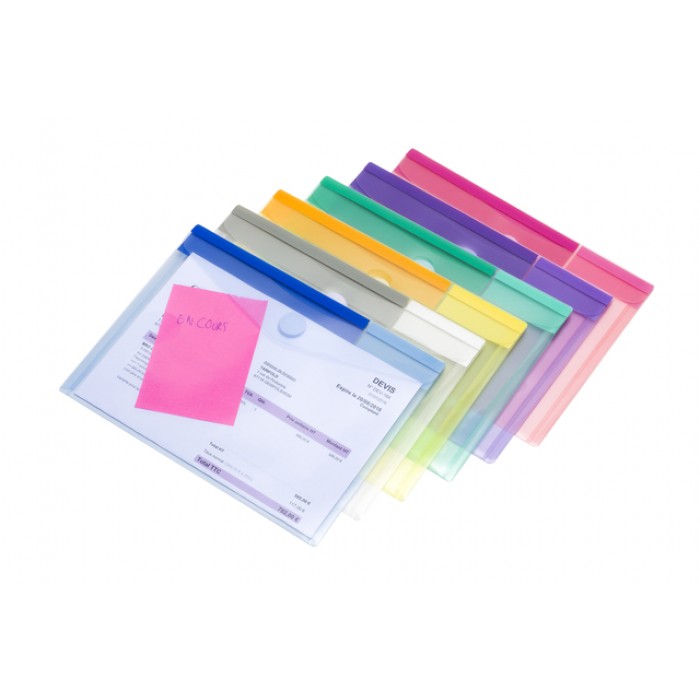 Enveloptas Djois Color Collection A5 horizontaal assorti