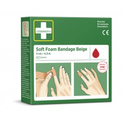 Bandage Cederroth Soft Foam 3cmx4,5m beige