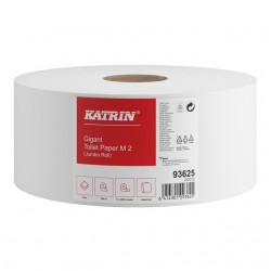 Toiletpapier Katrin Gigant M jumbo medium 2-laags 300m wit 93625