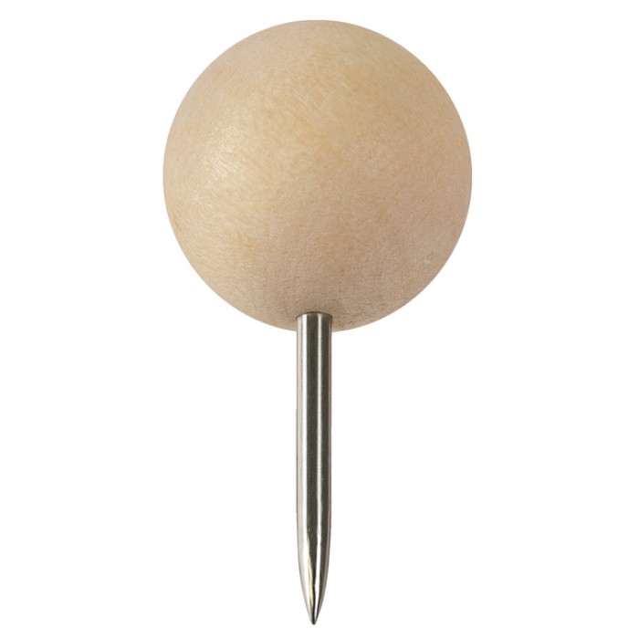 Punaises Nobo hout voor memobord 40 stuks