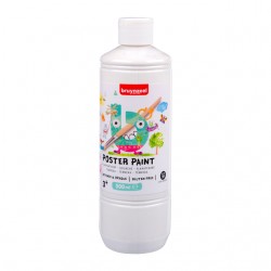 Plakkaatverf Bruynzeel fles à 500ml wit