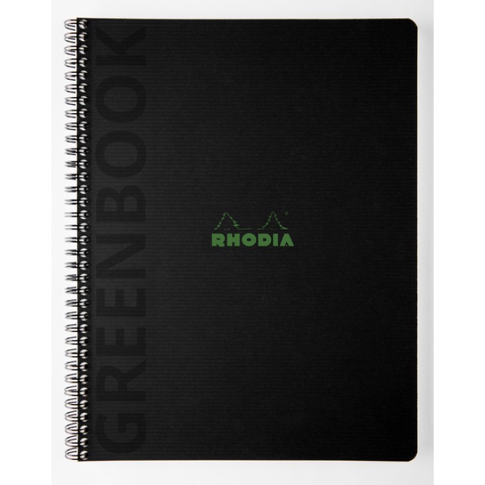 Notitieboek Rhodia Greenbook recycled A4+ lijn 160 pagina's 90gr sc