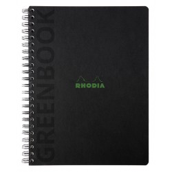 Notitieboek Rhodia Greenbook recycled A4+ lijn 160 pagina's 90gr hc