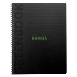 Notitieboek Rhodia Greenbook recycled A5+ lijn 160 pagina's 90gr sc