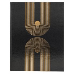 Gastenboek Exacompta Graphik 270x220mm blanco zwart
