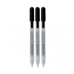 Gelschrijver Sakura Gelly Roll Classic 08 klikfunctie set à 3 stuks zwart