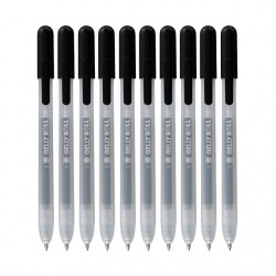 Gelschrijver Sakura Gelly Roll Classic 08 klikfunctie set à 10 stuks zwart