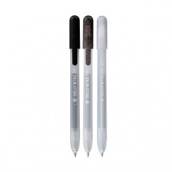 Gelschrijver Sakura Gelly Roll Special 08 klikfunctie set à 3 kleuren zilver