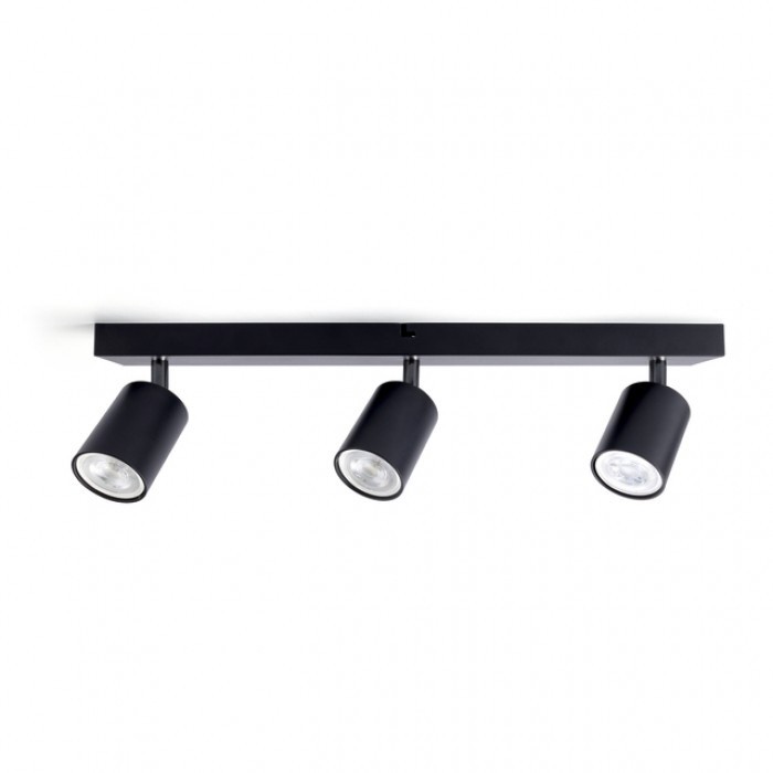 Plafondspot Integral Siena 3 spot IP20 GU10 zwart
