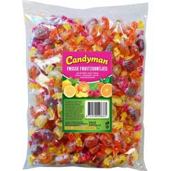 Zuurtjes Candyman frisse fruit zak 1 kilogram