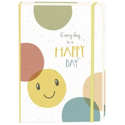 Notitieboek Smiley Happy Day A5 lijn 92 pagina's softcover