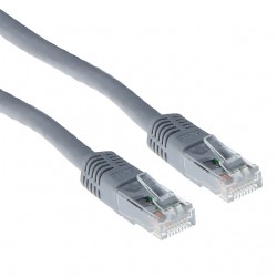 Kabel ACT U/UTP CAT6 patchkabel RJ45 Grijs 5 meter