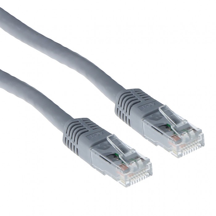 Kabel ACT U/UTP CAT6 patchkabel RJ45 Grijs 7 meter